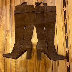 Zara brown suede boots size US 8